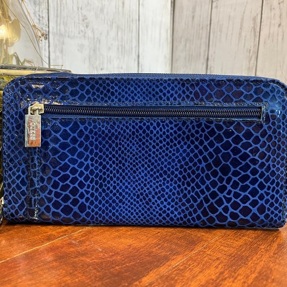 Leather Wallet - Blue - Picture 3 of 6